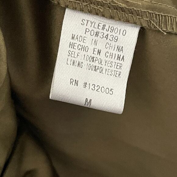 Entro Embroidered Snap Button Peplum Top Green Sleeveless Boho Festival Size M - Picture 6 of 7